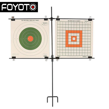 New Design Metal Training Steel Frame Paper Shooting Target Rack - Holds 2 Targets