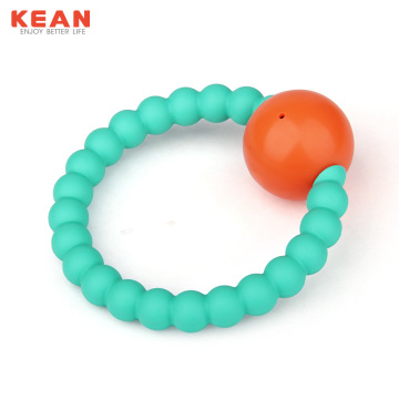 BPA Free Silicone Teether Baby Rattle