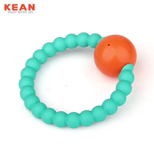 BPA Free Silicone Teether Baby Rattle