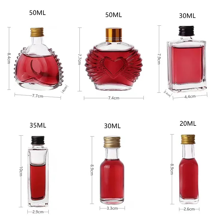 50ml Glass Wine Bottle 