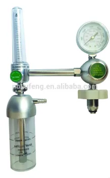 Medical Oxygen Regulator with vertical connector