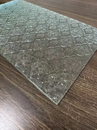 Begonia print window decorative glass