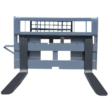 Skid Steer Pallet Forks Attachment for Excavators and Loaders - Home Use Construction Machinery