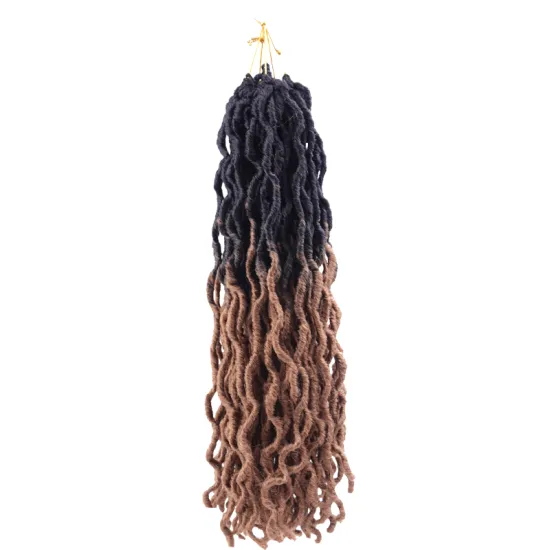 Wholesales TB 27 Gypsy Faux Locs 18Roots/Pcs Ombre Crochet Hair Goddess Locs Synthetic Hair Extensions