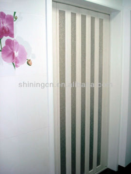 toilet pvc door design, single PVC folding door design
