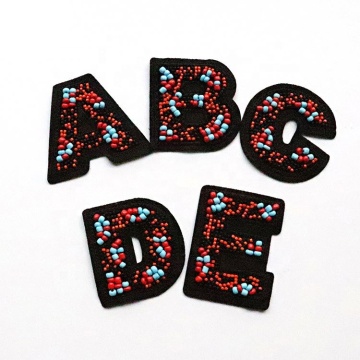 embroidery sequin bead patch beaded flower applique