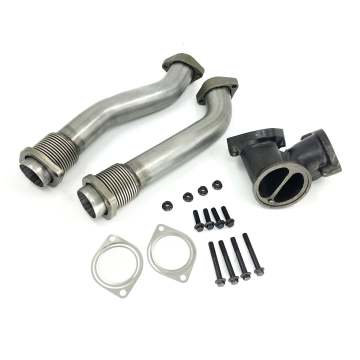 Custom Upgrade Kit Exhaust Up Pipe for 1999-2003 Ford Super Duty 7.3L Powerstroke Diesel F250 F350 F450 F550