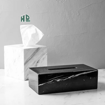 Unique Modern Creative Marble Desktop Tissue Box for Home Decor