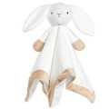 Couperon de serviette de lapin blanc moelleux