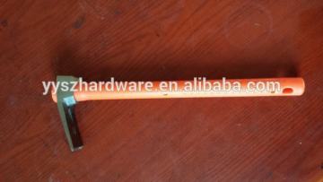 Adze with fiber handle