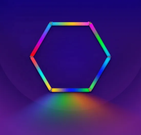 Hexagonal RGB Wall Lamp with Illusion Color