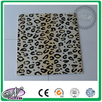 Cheap bathroom waterproof commercial decoration aluminum foil pvc tile