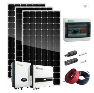 Sistema del pannello solare ibrido da 12 kW per energia domestica completa