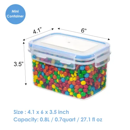 BPA-Free Freshware Food Storage Containers with Lids - Stackable and Leakproof