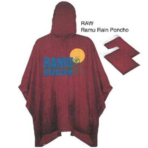 Promotional fashion custom cheap logo printed PVC rainponcho