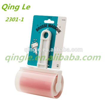 sticky washable silicone lint roller, mini and middle floor lint roller with cove