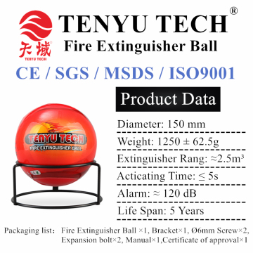 Household fire extinguisher ball with Stand