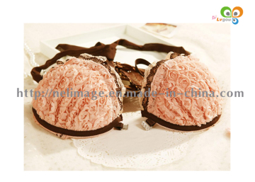 Sexy Halter-Neck Romantic Flower Underwear Set