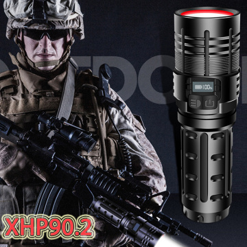 Most powerful XHP90.2 led flashlight torch usb rechargeable flash light xhp90 tactical lantern xhp70.2 work lamp 18650 camp lamp