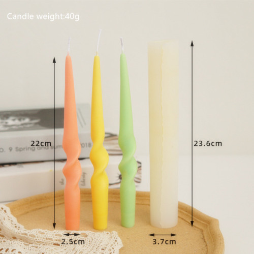 Spiral candle silicone mold for sale