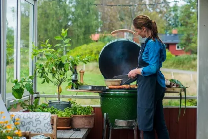 SEB KAMADO Best 21inch Charcoal Barbecue / Barbeque Grill Smoker Outdoor Ceramic BBQ Grills, Patton Primo Kamado Parrilla