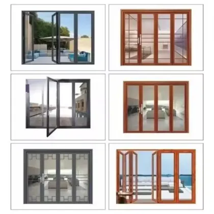 Aluminum Blind Alloy Doors with Glass Windows and Arch Designs