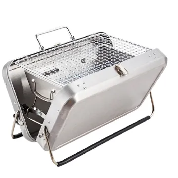 Folding Camping Barbecue Grill Foldable Bbq Portable Folding Stainless Steel Charcoal Bbq Grill