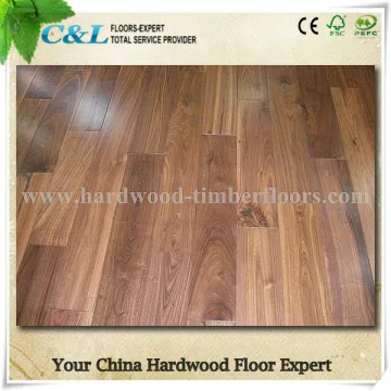 High quality UV finished American walnut hardwood parquet flooring