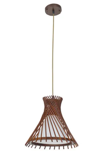 E27 Wooden Frame Chandelier Pendant lamp