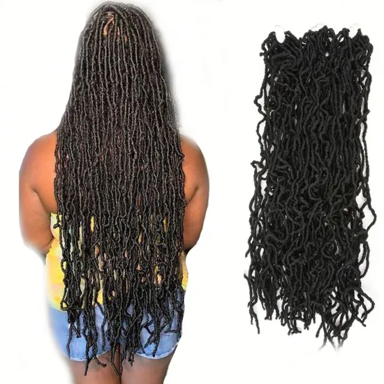 Wholesale 36 inch super long blonde  Synthetic Crochet Hair Braid  Extensions Ombre Faux locs Hair Nu locs Braid Hair