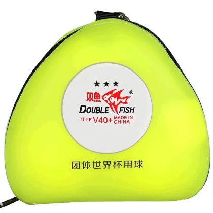 Environmentally Friendly Double Fish Silicone Table Tennis Bag - Portable Storage Box & Protection