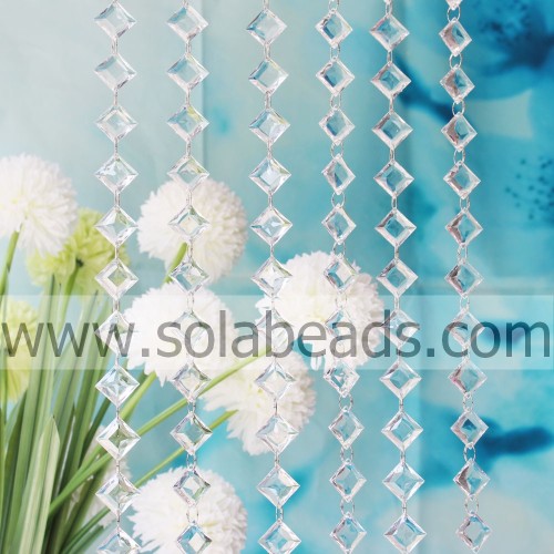 Summer 8.5*20*28mm Crystal Beading Chain Curtain