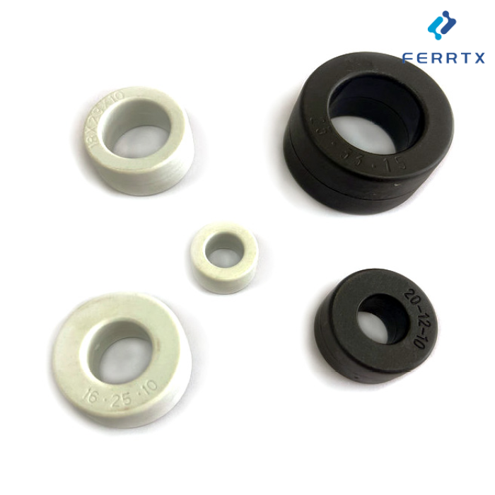 Núcleos de estrangulamento amorfos de baixo perfil