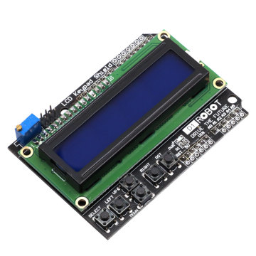 LCD Keypad Shield Module LCD1602 pour Arduino et Raspberry Pi - Écran bleu
