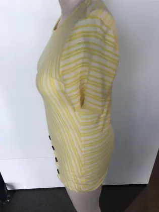 Twill stitching a short-sleeved dress