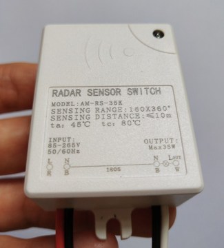 Commutatore radar a microonde da 35 W per corridoio Corridoio