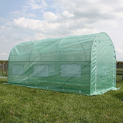 Polytunnel Greenhouse Pollytunnel Poly Polly Tunnel Fully Galvanised Anti Rust Steel Frame + 3m x 2m x 2m