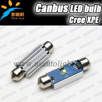 12v/ 24v led car bulb,auto cree 31mm 36mm 39mm 42mm led festoon lamp