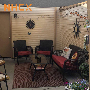 Outdoor Rectangle Sun Shade Sail for NHCX Garden Patio