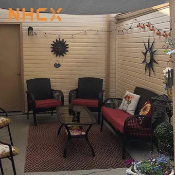 Outdoor Rectangle Sun Shade Sail for NHCX Garden Patio