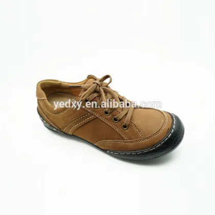 lace up comfortable soft rubber sole children genuine leather sports shoes
