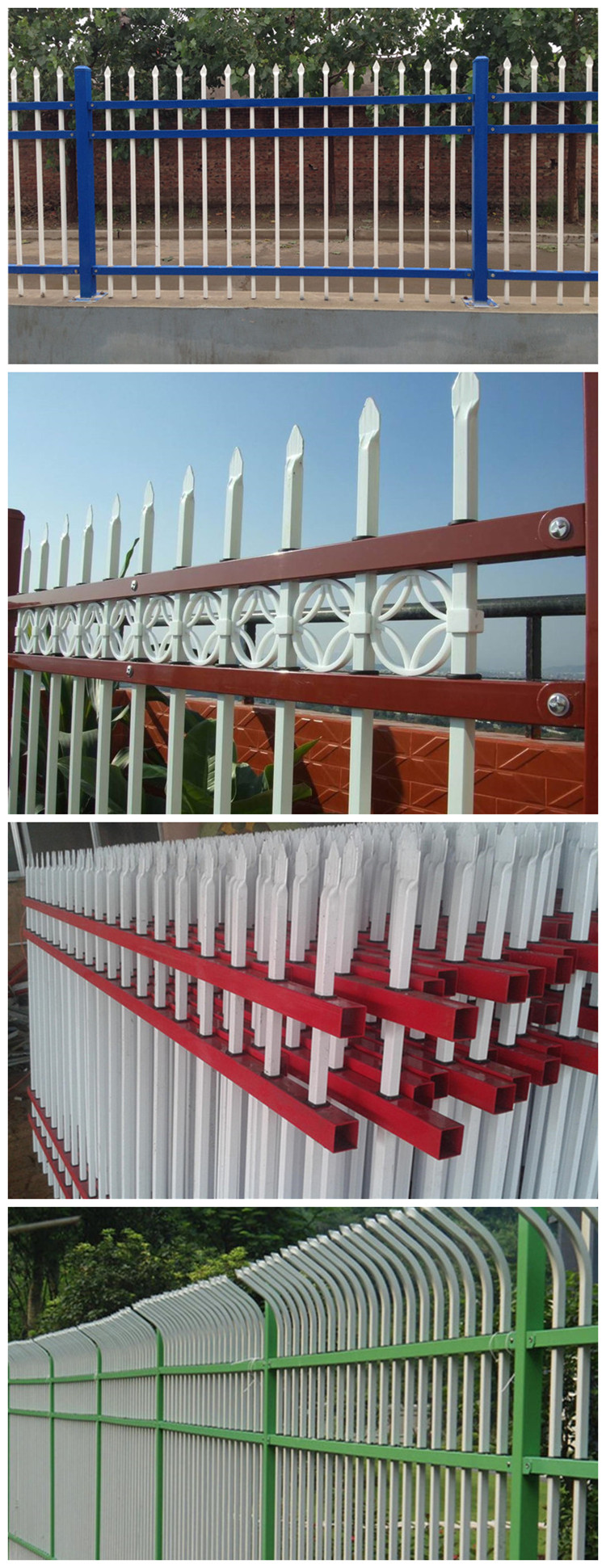 Power Coated High Quality Decorative Zinc Steel Fence