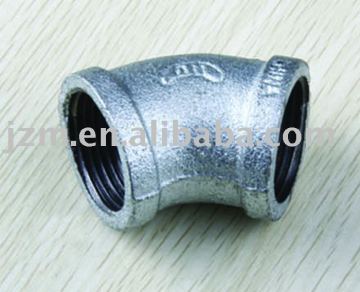 galvanized 120, elbow , 45 , banded