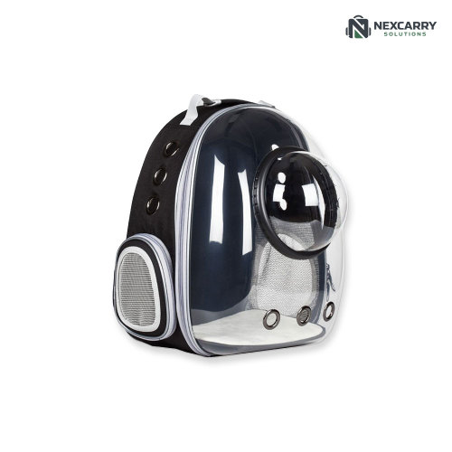 Mochila para mascotas de cápsula espacial de acrílico transparente