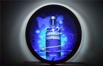 Company Signboard Backlight Led Magic Mirror Light Box , A2 Frameless Crystal Light Boxes