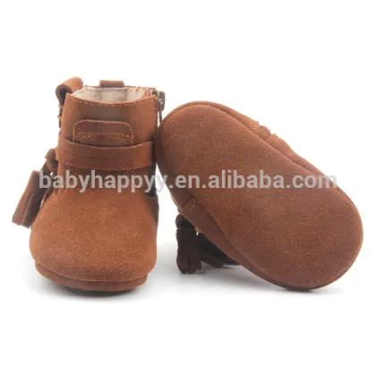 Unisex boys girls shoes footwear kids winter boots leather boots
