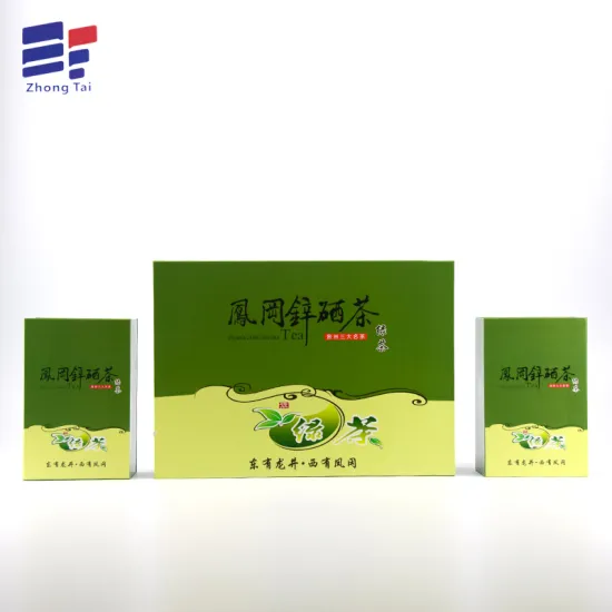 Offset printing folding tea packaging box