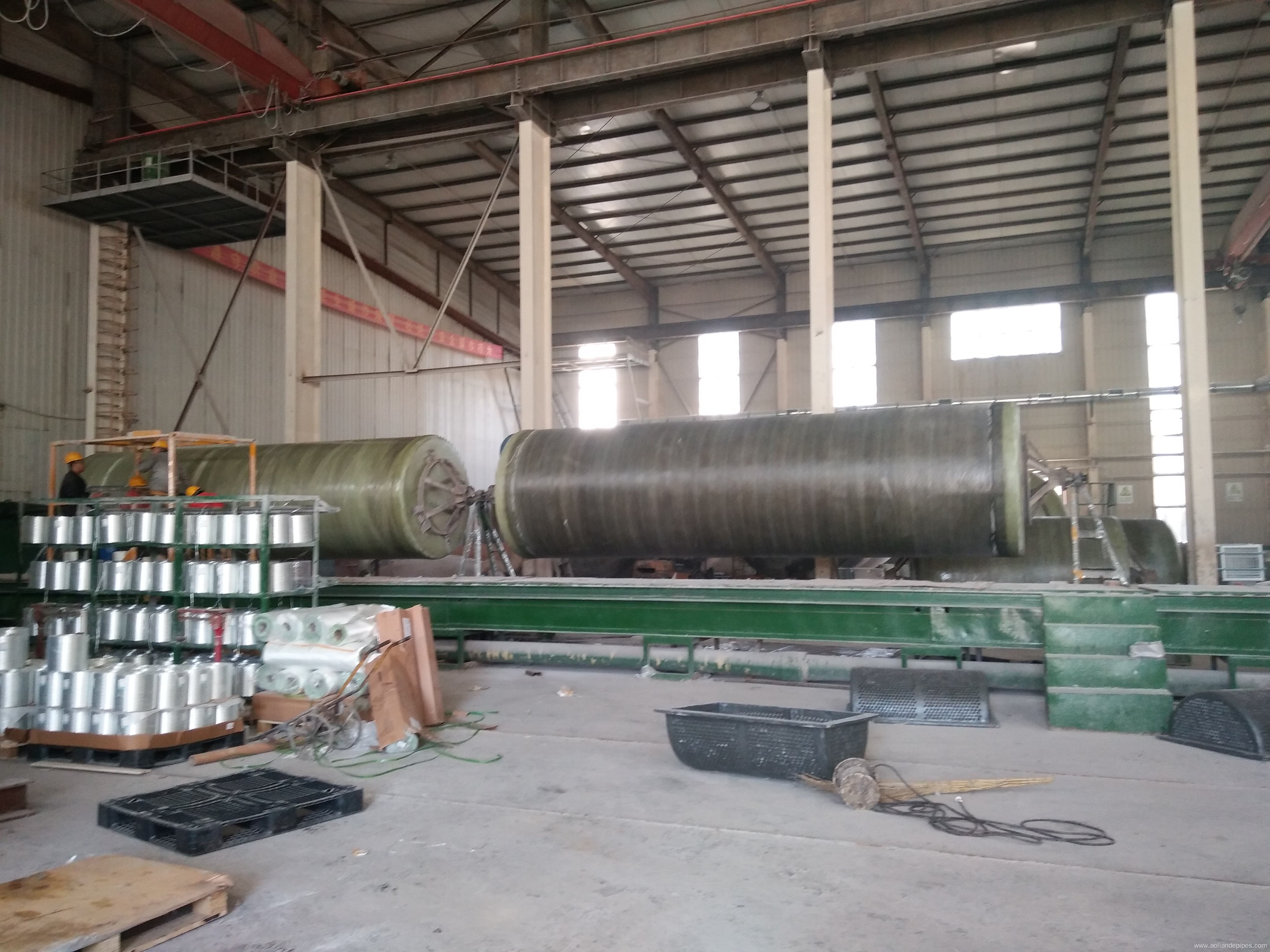 FRP horizontal Tank Production line Tank Winding Machine