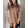 Women Turtleneck Sweater Dress