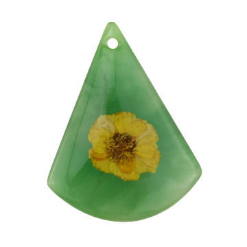 Pressed flower with real dried flower